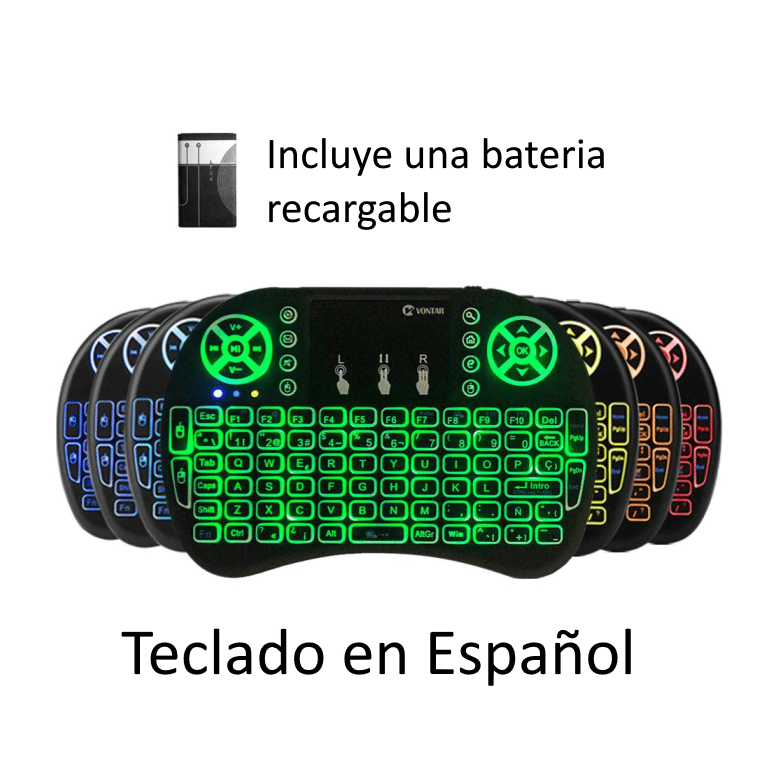 Mini Teclado Inalambrico - Retroiluminado - Imagen 3