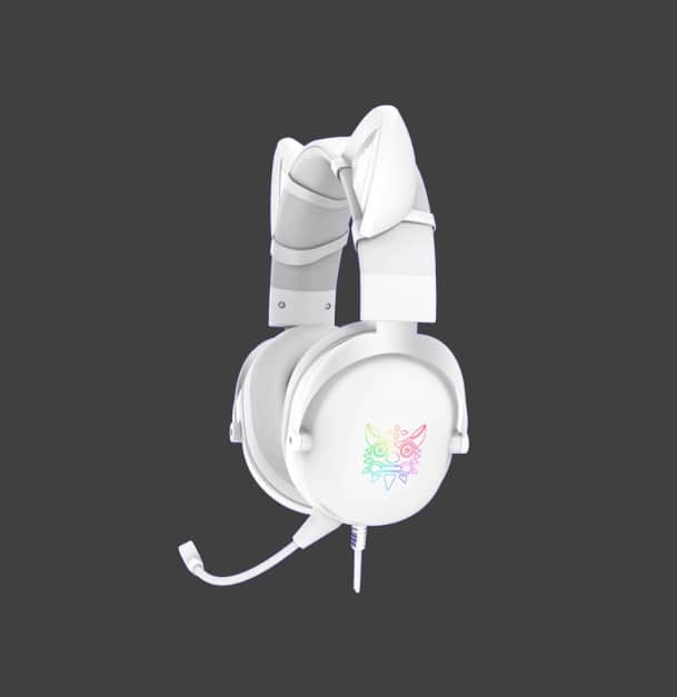 AUDIFONO ONIKUMA X11 GATO (BLANCO, LILA, NEGRO Y ROSA)