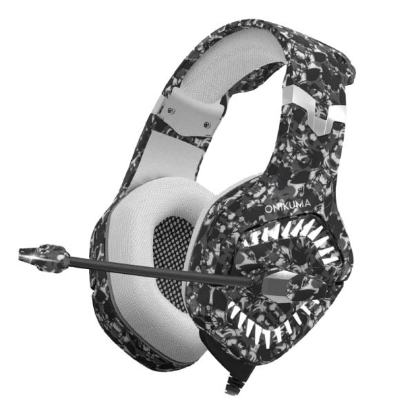 AUDIFONO ONIKUMA K1-B Pro (LUZ LED) Camuflaje GRIS