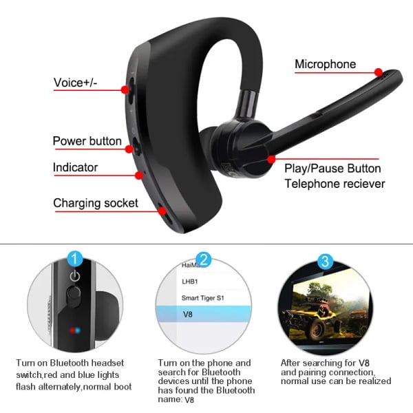 Audifono ejecutivo V8 - Imagen 4